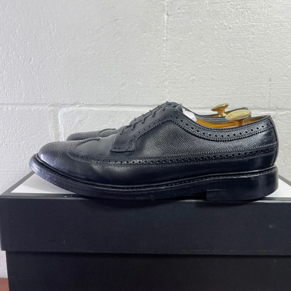Florsheim Imperial Kenmoor 92604 Black‎ Leather Wingtip Oxford Dress Men's 9.5 C